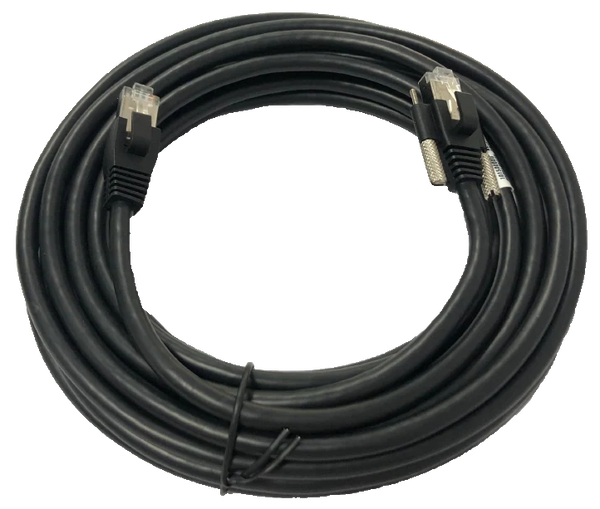 Camera Data Cable, RJ45 (with locking stud) to RJ45, 3 m, drag-chain and robot-arm use