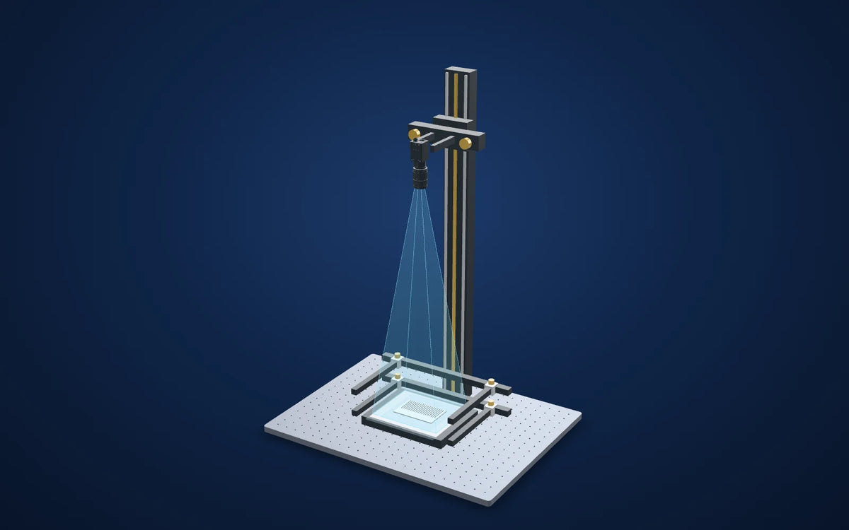 3D illustration of the inspection setup: Comb tooth and gap inspection