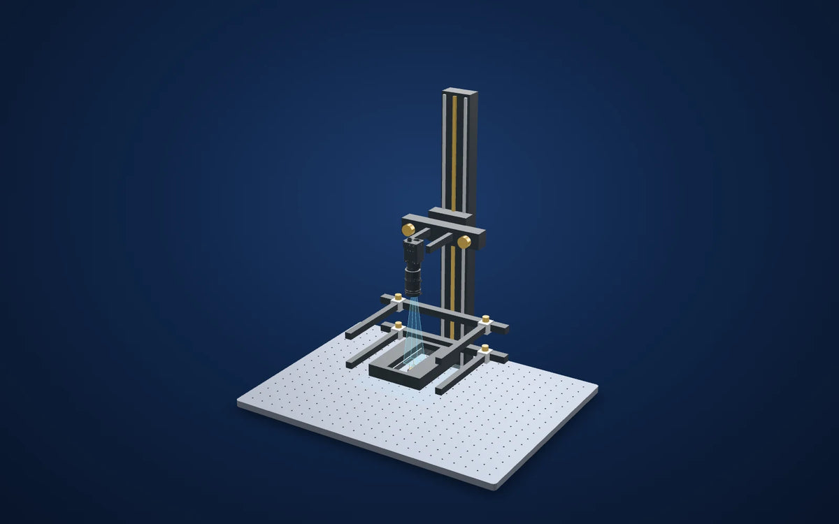 3D illustration of the inspection setup: Pin-tip location with selective illumination