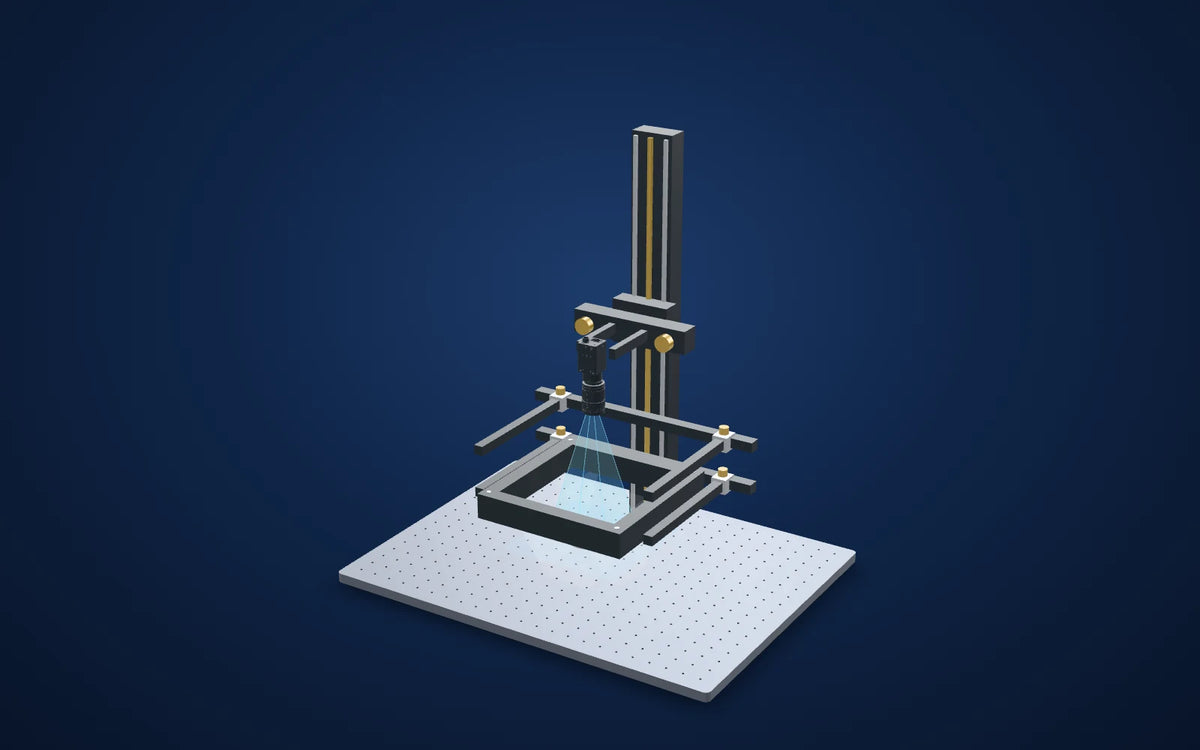 3D illustration of the inspection setup: Scratches on machined metal