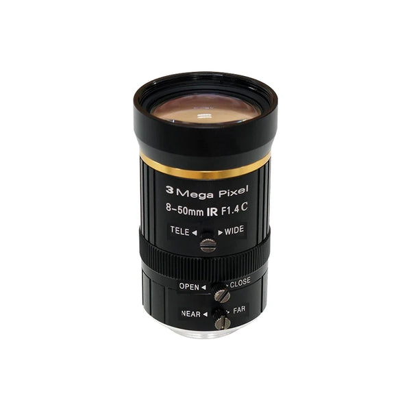 ズームレンズ、8-50 mm、1/2.3"、C-mount