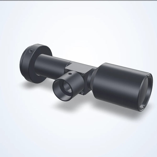 0.8× lens, 2/3", C-mount, DOF 1.18 mm, coaxial
