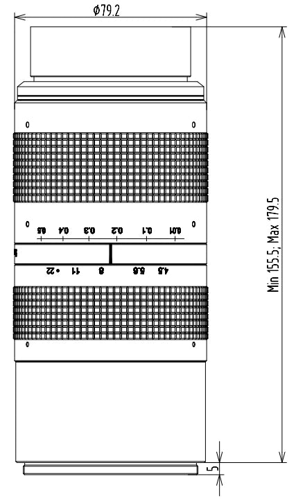 LS-LF5545M-M72 dimensions (mm)