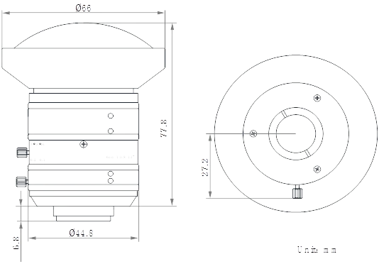 LS-FFL-1401 dimensions (mm)