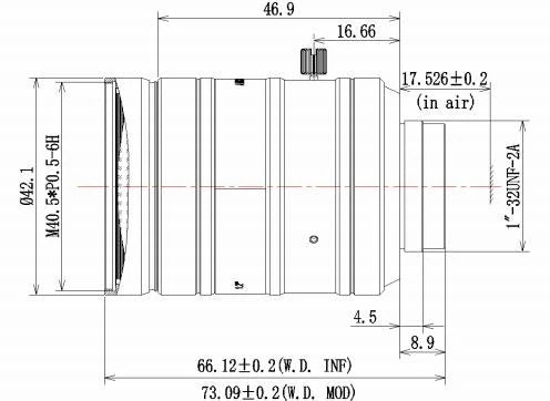 LS-FFL-1410 dimensions (mm)