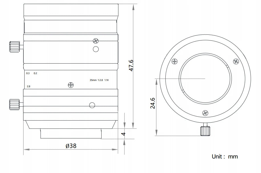 LS-XAC-3512F dimensions (mm)