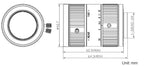 LS-FFL-1392 dimensions (mm)