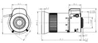 LS-CTV-0106 dimensions (mm)