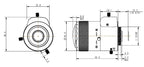 LS-CTV-0115 dimensions (mm)