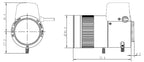 LS-CTV-0109 dimensions (mm)