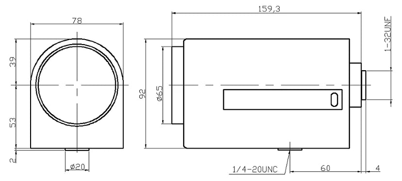 LS-SMZ10200DPIR-2M dimensions (mm)