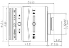 LS-CTV-0135 dimensions (mm)