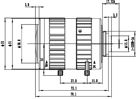 LS-CTV-0086 dimensions (mm)