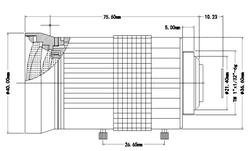 LS-CTV-0142 dimensions (mm)