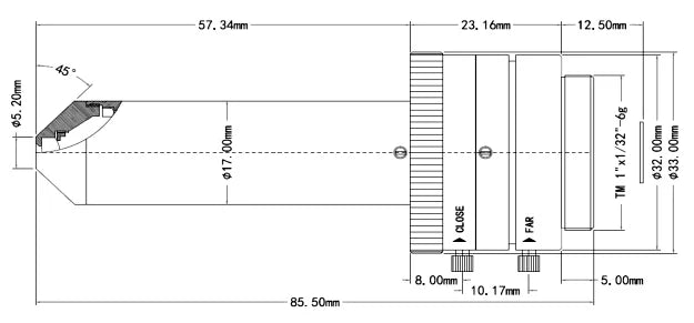 LS-SPH0418M-2M dimensions (mm)