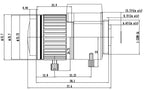 LS-CTV-0120 dimensions (mm)