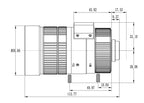 LS-CTV-0113 dimensions (mm)