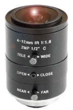 4-12 mm, 1/2", 2 MP, C-mount Varifocal CCTV Lens (LS-SVM0412IR-2M)