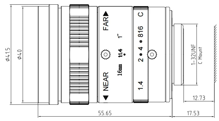 LS-FFL-0608 dimensions (mm)