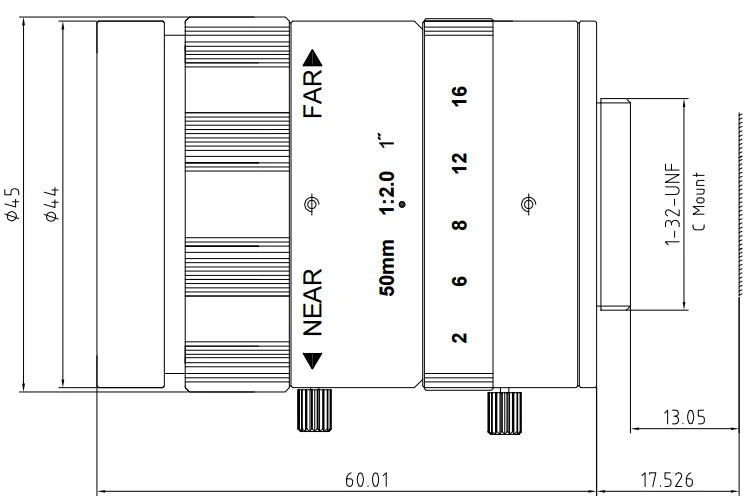 LS-FFL-0631 dimensions (mm)