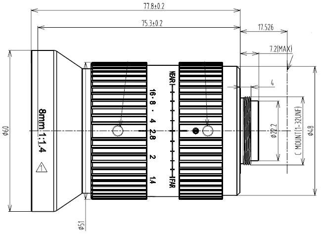 LS-FFL-0535 dimensions (mm)