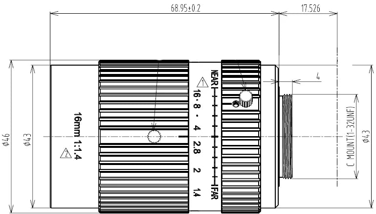LS-FFL-0638 dimensions (mm)