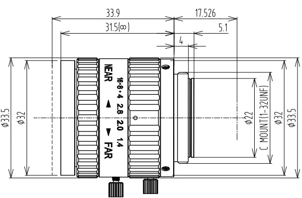 LS-FFL-0660 dimensions (mm)