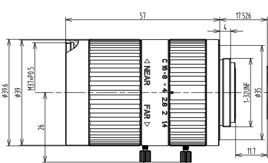 LS-FFL-0681 dimensions (mm)