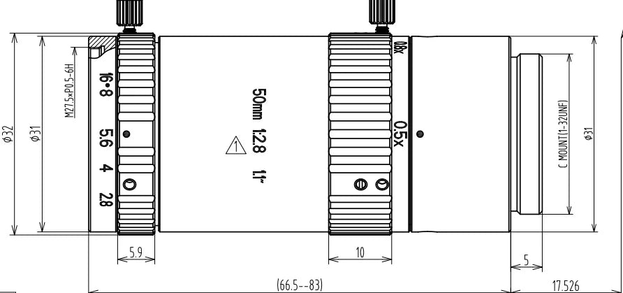 LS-FFL-1452 dimensions (mm)
