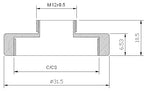 LS-CS-M12-EX dimensions (mm)
