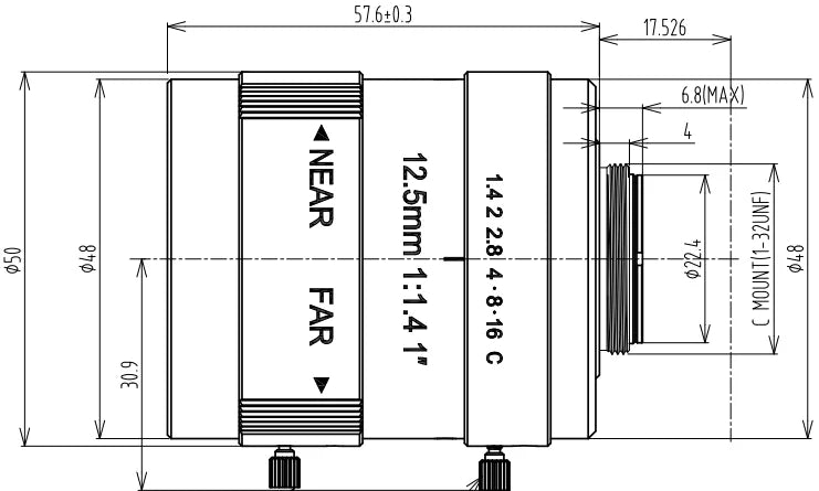 LS-S1MV1214-5MC dimensions (mm)