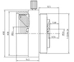 LS-CTV-0003 dimensions (mm)