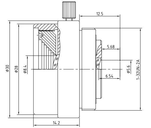 LS-CTV-0003 dimensions (mm)