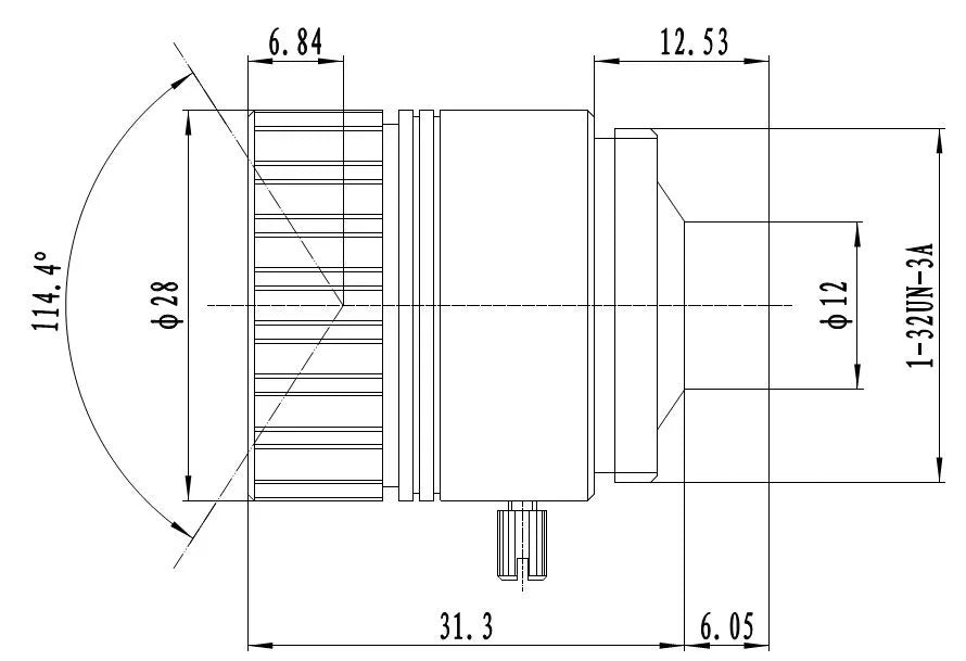 LS-CTV-0006 dimensions (mm)