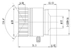 LS-CTV-0006 dimensions (mm)