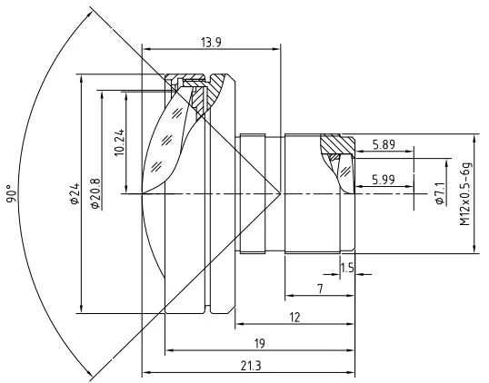 LS-SND3518IR-3ML dimensions (mm)