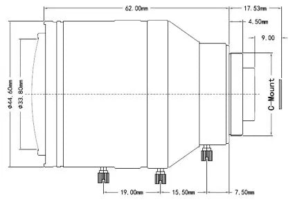 LS-S12VM2812IR-3MS dimensions (mm)