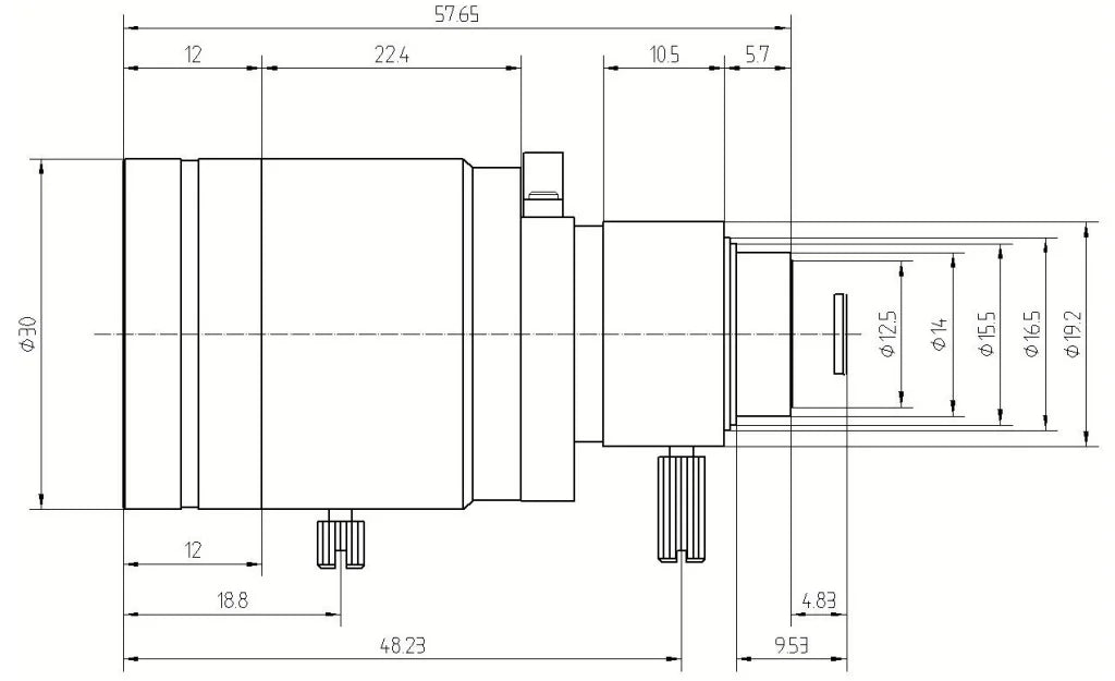 LS-SBV0550IR-3M dimensions (mm)