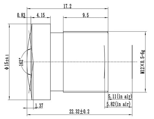 LS-SBF2618IR-3M dimensions (mm)