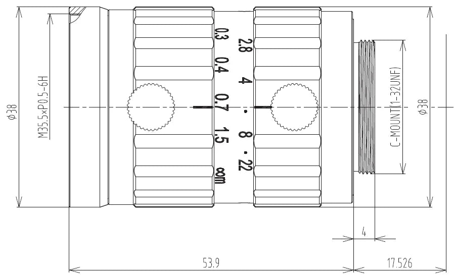 LS-FFL-0561 dimensions (mm)