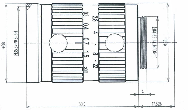 LS-FFL-0712 dimensions (mm)