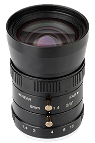8 mm, 2/3", 5 MP, C-mount machine vision lens