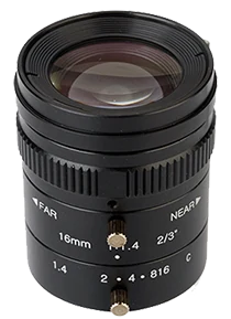 16 mm, 2/3", 5 MP, C-mount machine vision lens
