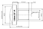 LS-CTV-0046 dimensions (mm)