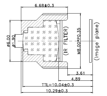 LS-SND1001-5M dimensions (mm)