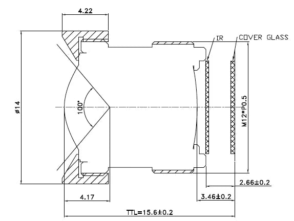 LS-SND3429-8M dimensions (mm)
