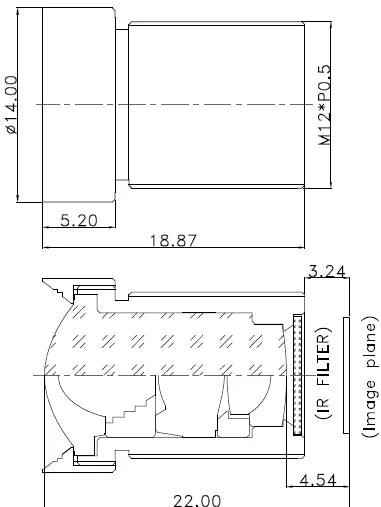 LS-SND3928-5M dimensions (mm)