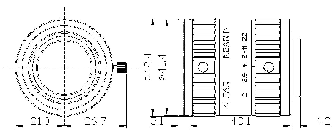 LS-FFL-0632 dimensions (mm)