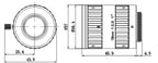 LS-FFL-0613 dimensions (mm)