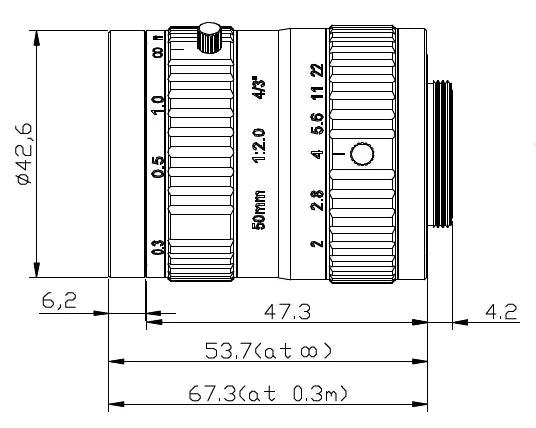 LS-FFL-0711 dimensions (mm)